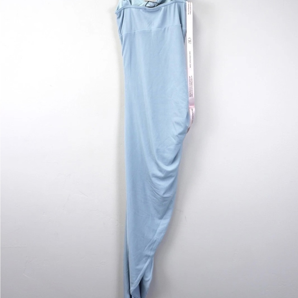 OW Alexis Midi Dress in Ash Blue - Picture 3 of 10